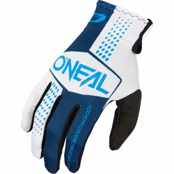 Oneal Matrix Split Gants de motocross, blanc-bleu, taille 2XL pour Hommes