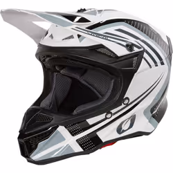 Oneal 5SRS Polyacrylite Spike Casque de motocross, noir-blanc, taille L pour Hommes