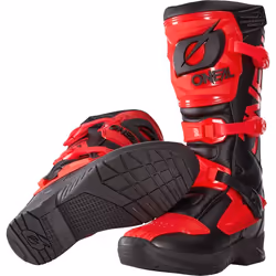 Oneal RSX Bottes de motocross, noir-rouge, taille 43 pour Hommes
