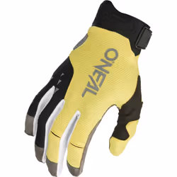 Oneal Revolution Gants de motocross, noir-jaune, taille S pour Hommes