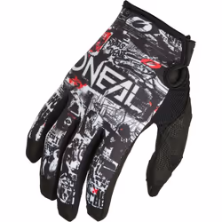 Oneal Mayhem Attack Gants de motocross, noir-blanc, taille 2XL pour Hommes