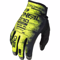 Oneal Mayhem Scarz Gants de motocross, noir-jaune, taille M pour Hommes