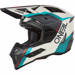 Oneal EX-SRS Quin Casque de motocross, gris-turquoise, taille S pour Hommes