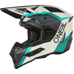 Oneal EX-SRS Quin Casque de motocross, gris-turquoise, taille L pour Hommes