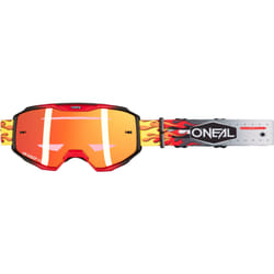 Oneal B-10 HR Lunettes de motocross, blanc-rouge pour Hommes