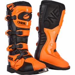 Oneal Rider Pro 2 Bottes de motocross, noir-orange, taille 47 pour Hommes