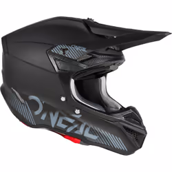 Oneal 5SRS Polyacrylite Solid V.25 Casque de motocross, noir-gris, taille M pour Hommes