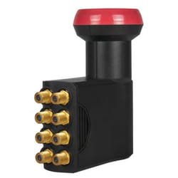 Megasat Octo LNB Diavolo convertisseur abaisseur de fréquence Low Noise Block (LNB) 10,7 - 12,75 GHz Noir, Rouge