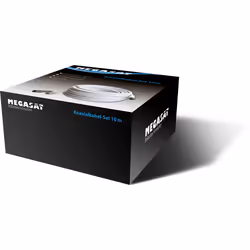 Megasat Kabel / Adapter, 10 m, F, F, Blanc