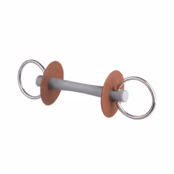 Mors pour cheval Beris avec canon et anneau , doux Comfort Fin 110 mm