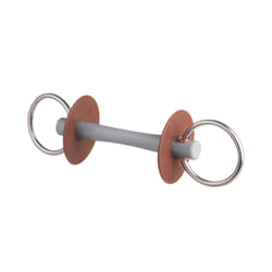 Mors pour cheval Beris avec canon et anneau , doux Comfort Fin 120 mm