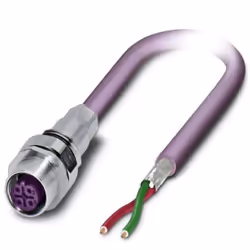 Phoenix Contact 1525607, Violet, M12, Uréthane thermoplastique (TPU), IP67, 1 pièce(s)