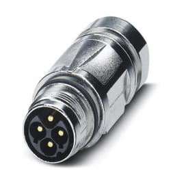 Phoenix Contact 1607670 connecteur de fils M17 Noir, Acier inoxydable