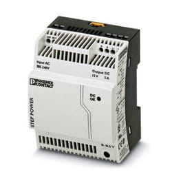 Phoenix Contact STEP-PS/ 1AC/12DC/5 unité d'alimentation d'énergie Noir, Blanc