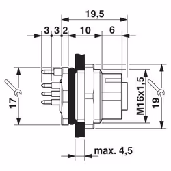 Phoenix Contact SACC-DSI-M12FSB-5CON-M16 SH 1 pièce(s)