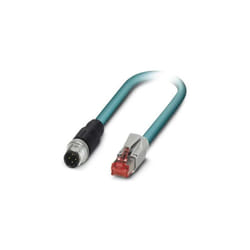 Câble de réseau M12 / RJ45 CAT 5e Phoenix Contact - [1x M12 mâle - 1x RJ45 mâle] - 0.50 m - bleu - 1403497 D45251