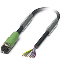 Phoenix Contact SAC-8P-10,0-PUR/M 8FS 10 m M8 Noir