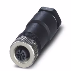 Phoenix Contact 1404416, M12, Noir, Acier inoxydable, Zinc, Nickel, IP67, 250 V
