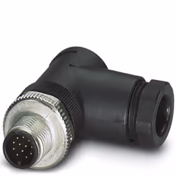Phoenix Contact 1404421, M12, Noir, Métallique, Nickel, IP67, REACh SVHC, 21 g