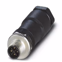 Phoenix Contact 1404641, M12, Noir, Métallique, Nickel, IP67, REACh SVHC, 27,1 g