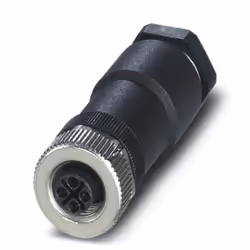 Phoenix Contact 1404642, M12, Noir, Acier inoxydable, Zinc, Nickel, IP67, 630 AC