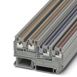 Phoenix Contact PTIO 1.5/S/3-LED 24 RD bornier Gris