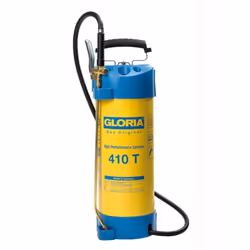 Pulverisateur acier galvanisé 410T 10l 6 Bars Gloria Cuve acier galvanisé pompe, poignée et lance laiton manomètre bretelle d ...