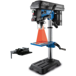 Scheppach - Perceuse d'établi DP16SL - Perceuse à colonne avec étau - 500W - 5 Vitesses pour le bois, le métal et tous plastiques - Variable 510-2430