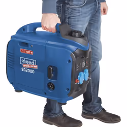Scheppach SG2000 groupe électrogène 2000 W 3,2 L Essence Noir, Bleu - Vue supplémentaire 2