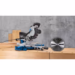 Scie à onglets composés Scheppach HM216 + Disque de coupe
