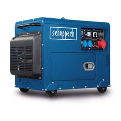 Scheppach SG5200D groupe électrogène 3000 W 16 L Diesel Noir, Bleu