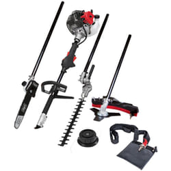 Outil de jardin multifonction motorisé MFH5200-4P – 1,8 cv – Moteur 2 temps – Outil de jardin 4 en 1 – Débrousailleuse – Elagueuse – Coupe-bordure –