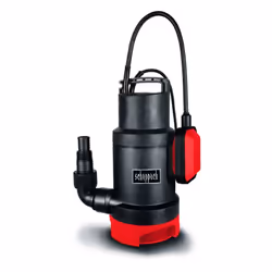 La pompe submersible pour eaux sales scheppach SWP800-2 peut pomper jusqu'à 14000 l d'eau sale, sablonneuse ou claire par heu ...
