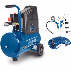 Scheppach - Compresseur à air HC30o - 1100 w - Admission d'air 200 L/min - Cuve de 24 Litres - 8 bar - Sans huile & Longue durée de vie - Avec 13