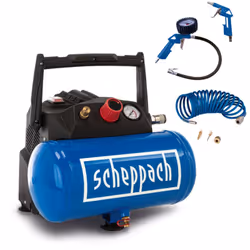 Le compresseur d’air HC06 de Scheppach possède un moteur d’une puissance de 1200 W pour une pression maximale de 8 bars . Cet ...