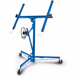L'élévateur pour construction de cloison sèche TBL400 de Scheppach est l'aide de montage optimale pour les travaux au-dessus  ...