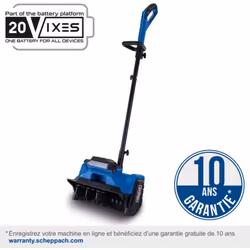 La fraise à neige sans fil de la gamme IXES 20V La fraise à neige BC-SNB400-X de Scheppach est un outil pratique voire indisp ...