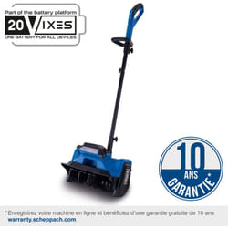 Scheppach - Fraise à neige sans fil BC-SNB400-X – Fraise à neige ixes 20V – Largeur de travail 40 cm – Moteur brushless – Vendue sans batterie et