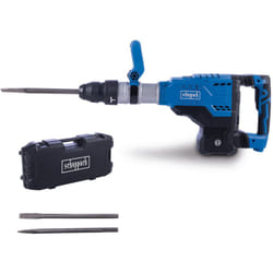 Scheppach - Marteau de démolition AB2000 - Marteau perforateur - Marteau piqueur - 60 Joules - 1700W - 2000 coups/min - Burin pointu, burin plat et