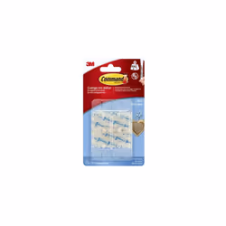 Le pack blister de 6 petits cintres transparents 3M Command est la solution parfaite pour organiser les espaces de manière pr ...