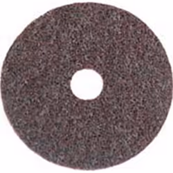 Disque auto-agrippant Ø 125 mm en non-tissé avec centrage, SC-DH Degré de finesse : grossier, Couleur marron - Fibres non-tis ...