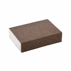 Eponge abrasive revêtue sur 4 faces, corindon Degré de finesse : fin, Grain 100 Comparaison des grains La micrographie est pl ...