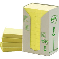 3M Post-it 38 x 51mm (24 x 100) étiquette auto-collante Jaune 24 pièce(s)