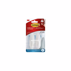 Le Blister 2 cintres de salle de bain medium 4 bandes 1,3kg 17081b Command 3M est la solution parfaite pour organiser votre s ...