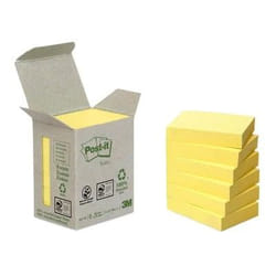 Post-It 653-1B Rectangle Jaune 100 feuilles Auto-adhésif