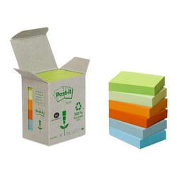 Post-It 7000081069 Rectangle Bleu, Vert, Orange, Jaune 100 feuilles Auto-adhésif