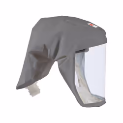Coiffe légère grise haute durabilité constitué de tissu en maille polyamide traitée au polyuréthane.Visière en polycarbonate  ...