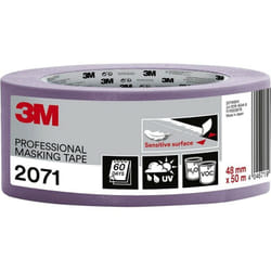 3M - Ruban de masquage professionnel violet 2071 surface sensible sans traces 60j L.50m Taille: 48 mm
