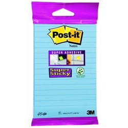 3M 6844LNB Post-it Rectangle Bleu 45 feuilles Auto-adhésif