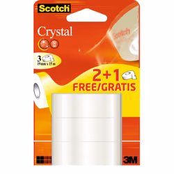 Scotch 61915RP, 15 m, Transparent, 19 mm, Blister, 3 pièce(s)